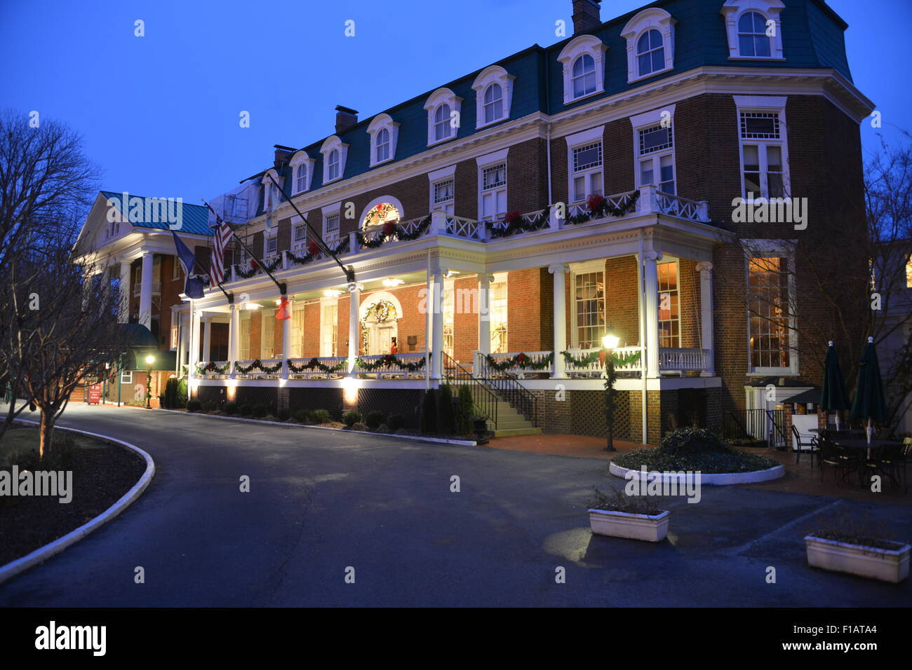 Soirée photo du Martha Washington Inn Abingdon en Virginie Banque D'Images
