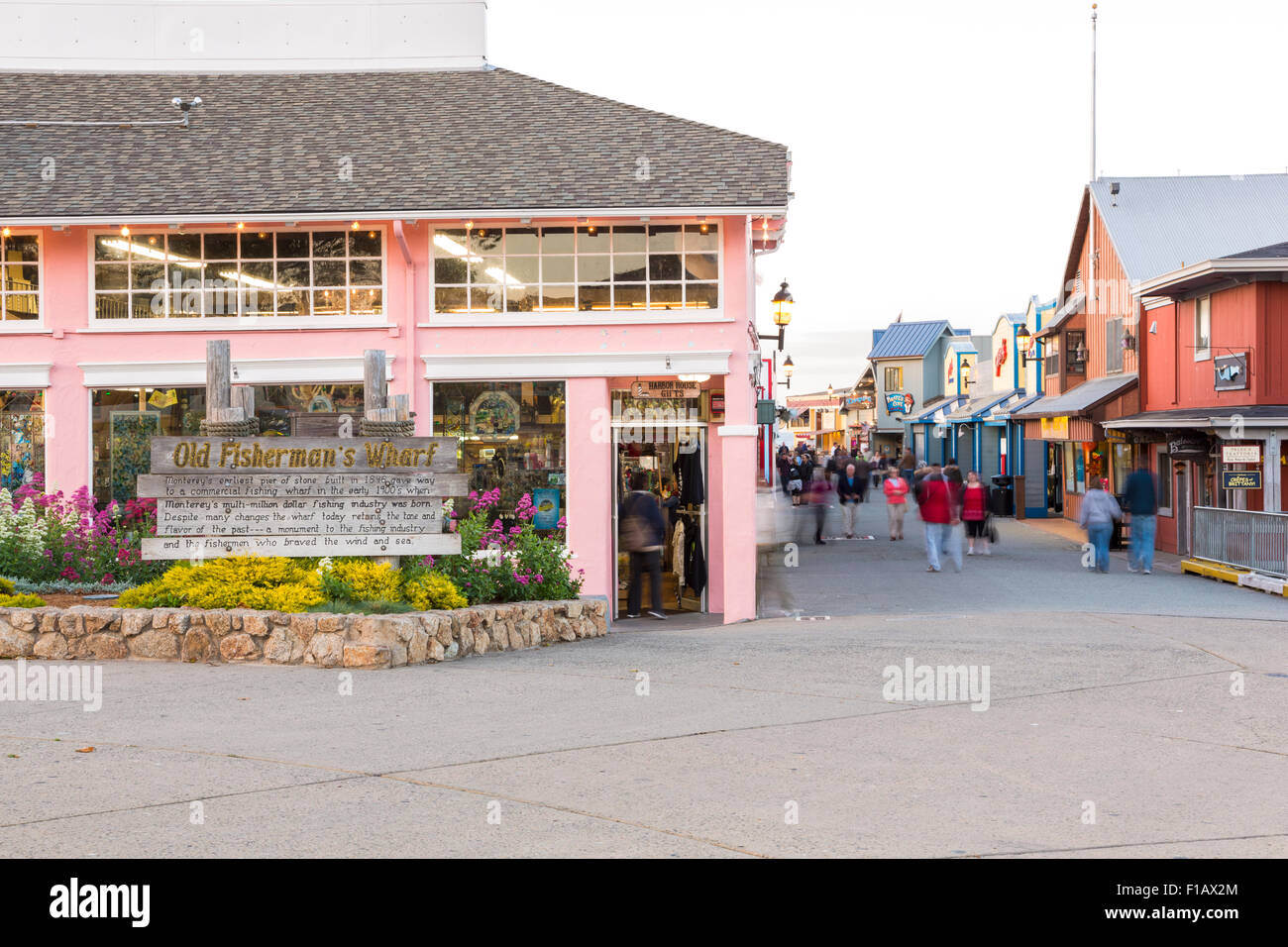 Old Fisherman's Wharf, Monterey, Californie Banque D'Images