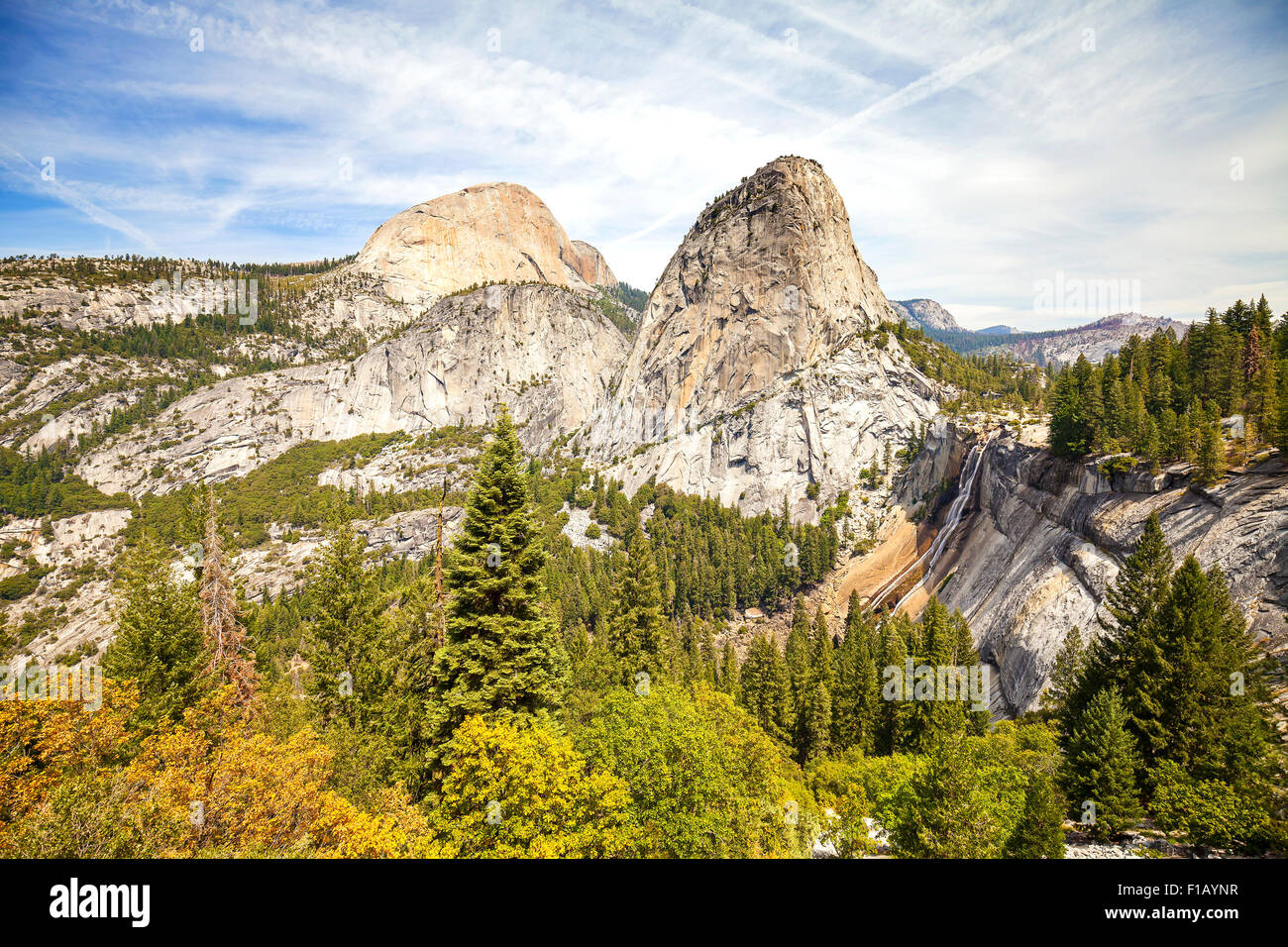 Nevada fall in Yosemite National Park, California, USA. Banque D'Images