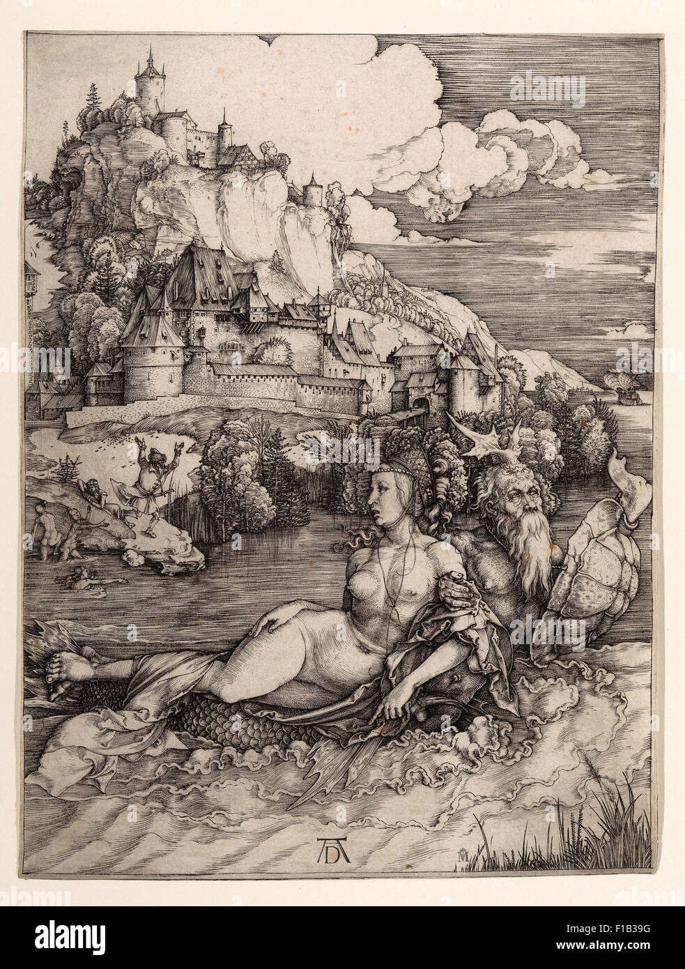 Albrecht Dürer - le monstre de mer (Das) Meerwunder Banque D'Images