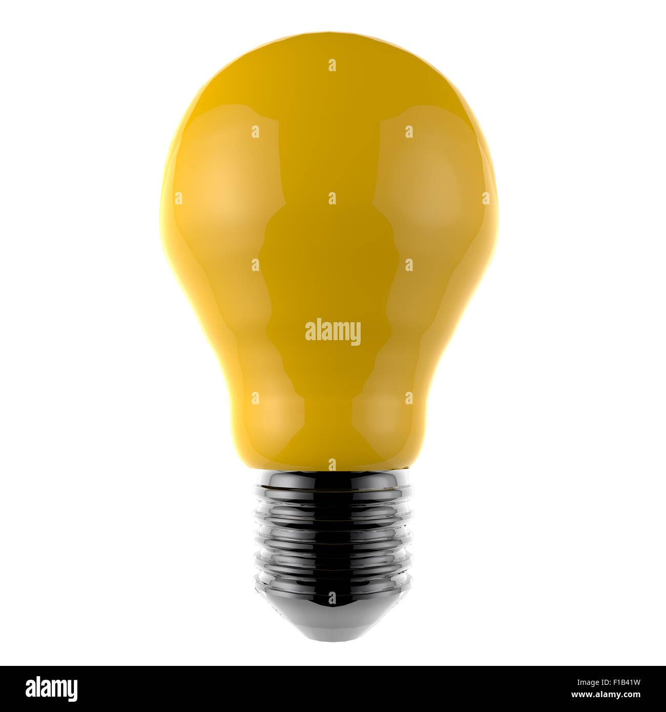 Ampoule bleue 3d comme concept créatif Banque D'Images
