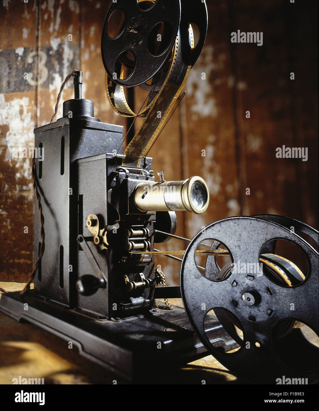 Hambourg, Allemagne, projecteur de film historique Banque D'Images