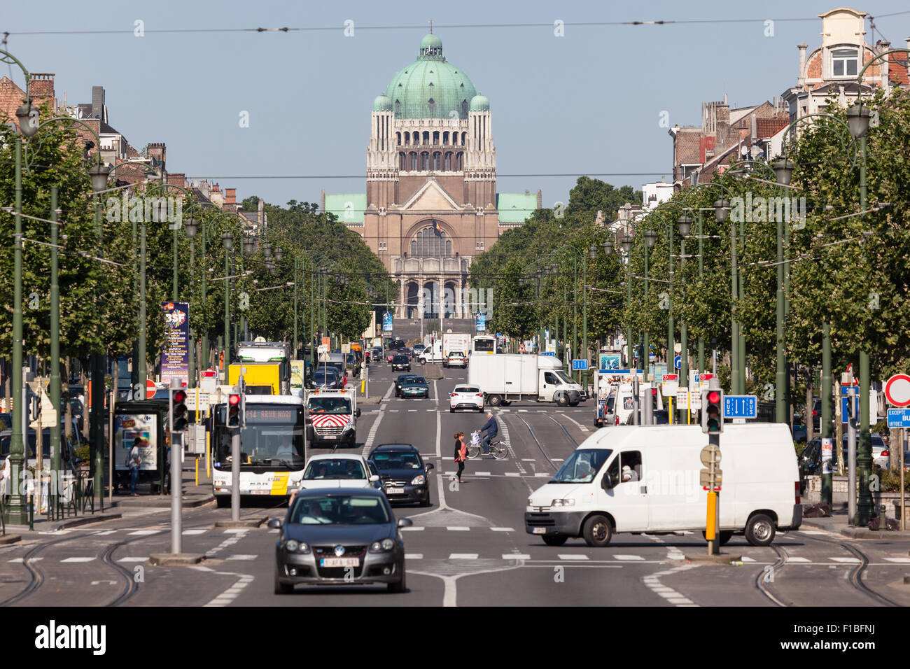 La basilique du Sacré-Cœur à Bruxelles, Belgique Banque D'Images