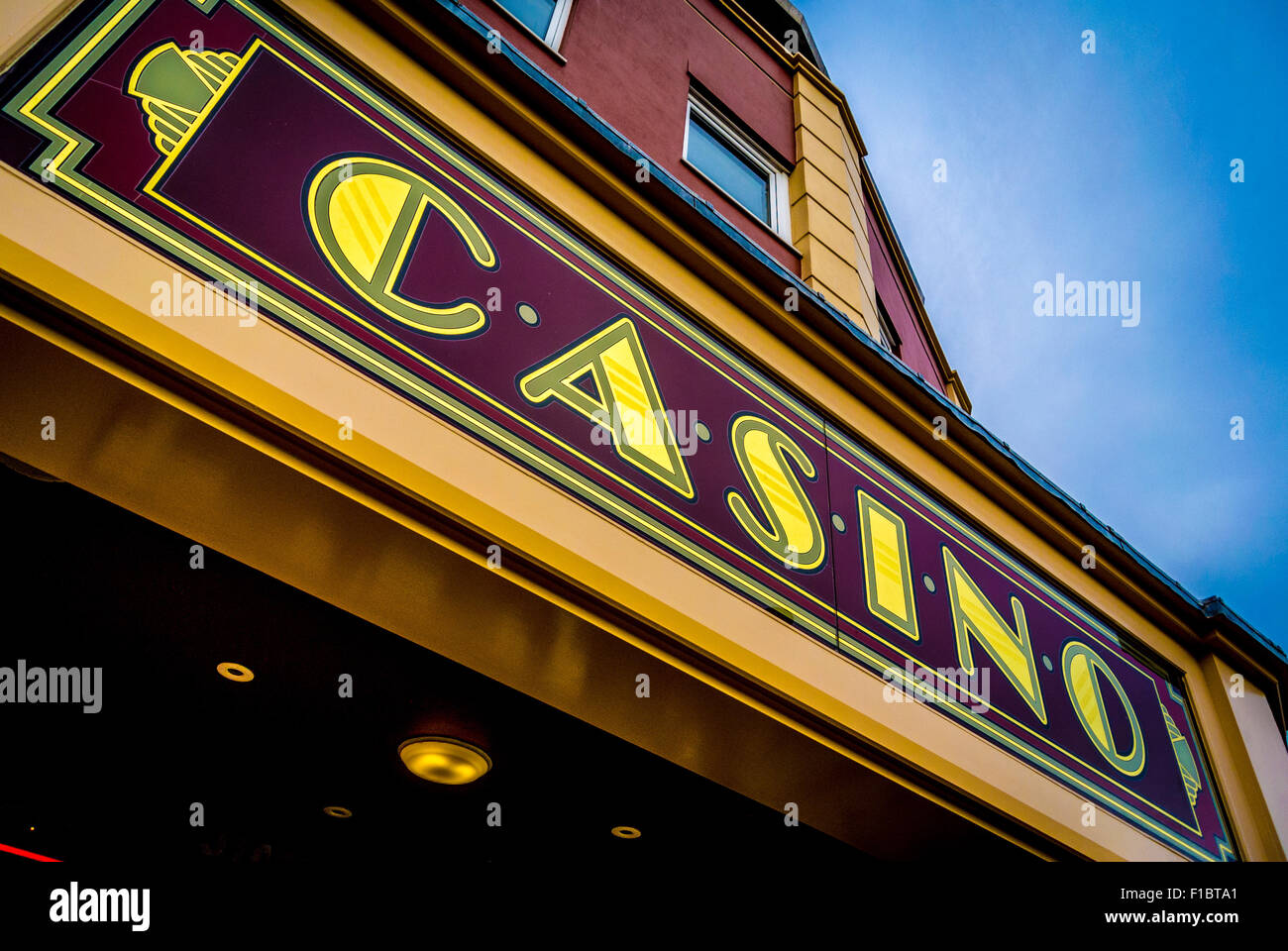 Signe de casino Banque D'Images