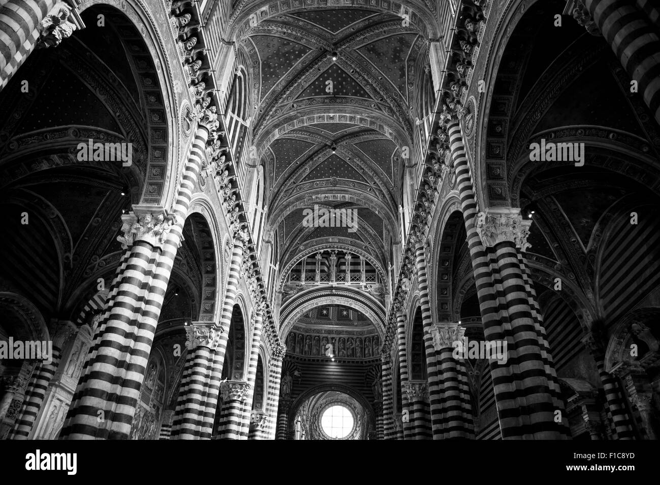 La Cathédrale de Sienne en Toscane, Italie Banque D'Images