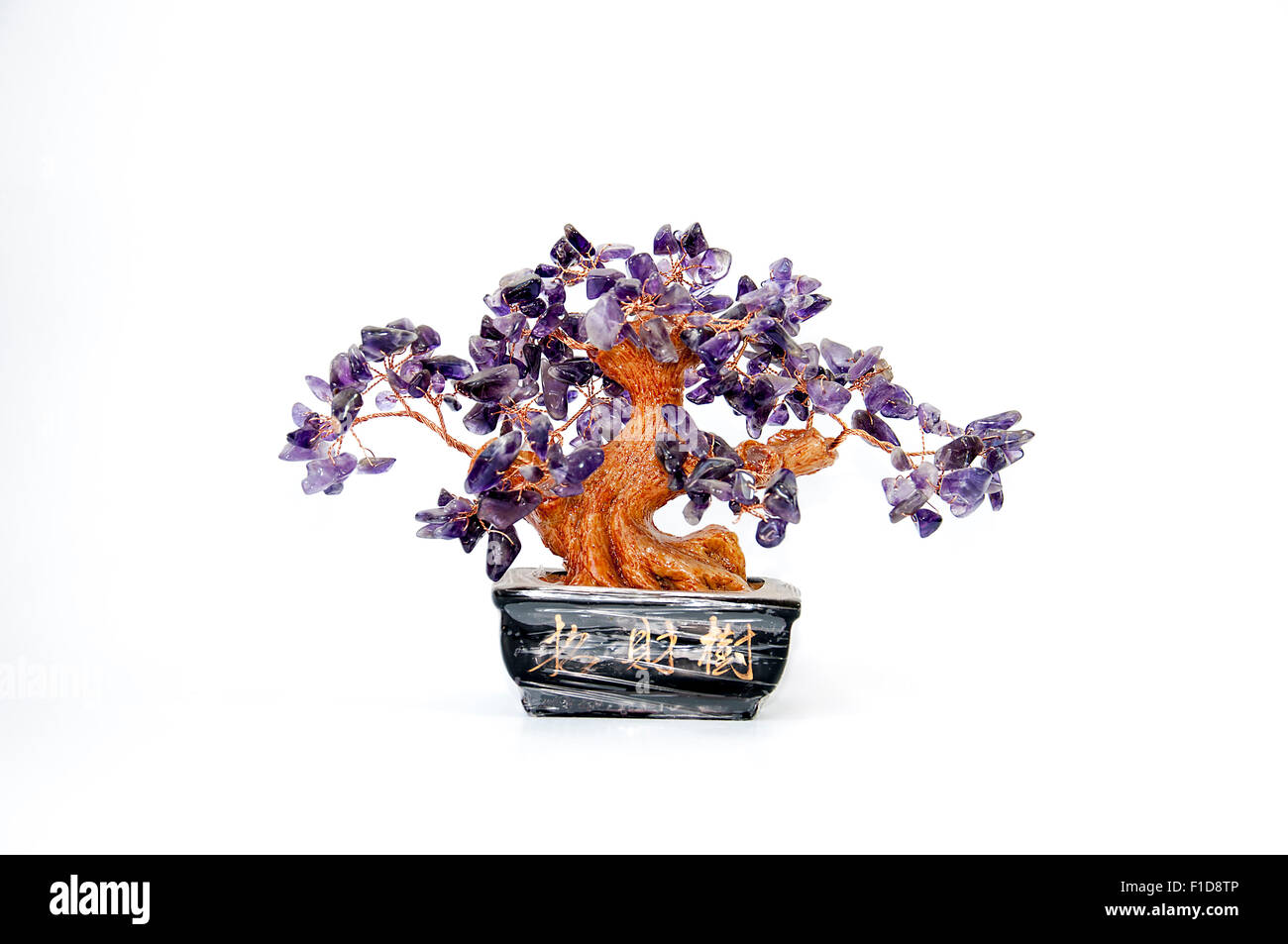 Bonsai babiole pour la décoration de la maison isolé sur fond blanc Banque D'Images Bonsai babiole pour la décoration de la maison isolé sur fond blanc Banque D'Images