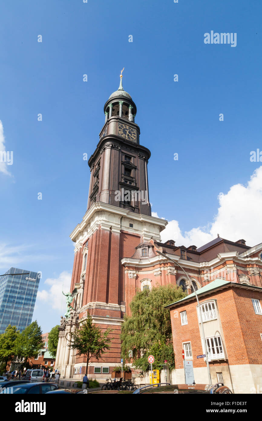 Église St Michel à Hambourg Banque D'Images