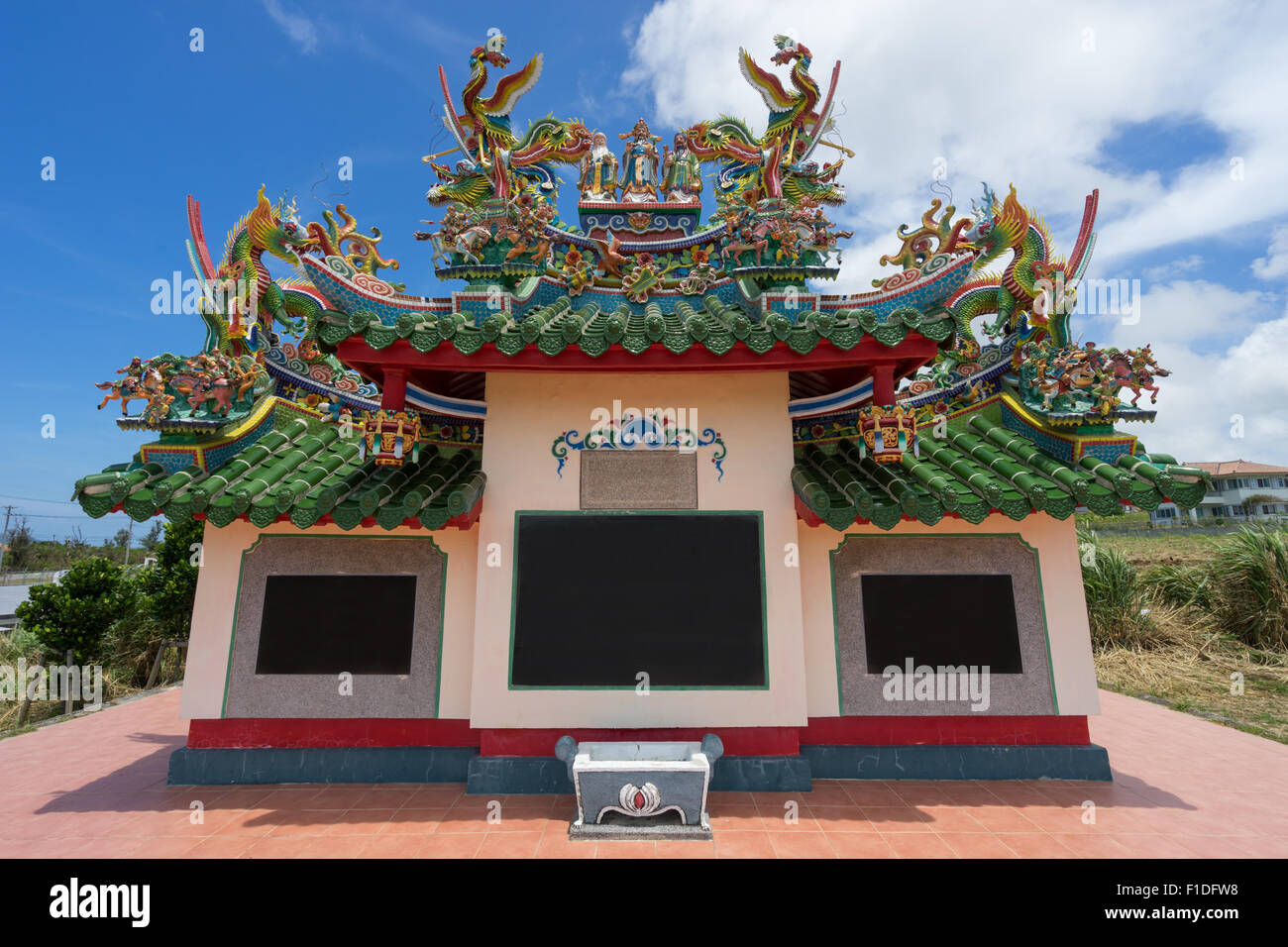 Dans le cimetière chinois de l'Île Ishigaki, Japon Okinawa Banque D'Images