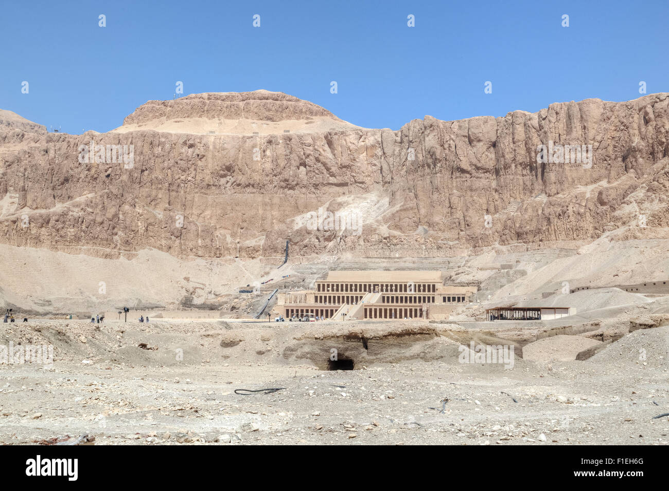 Temple funéraire d'Hatchepsout, Deir el-Bahari, Louxor, Egypte, Afrique du Sud Banque D'Images