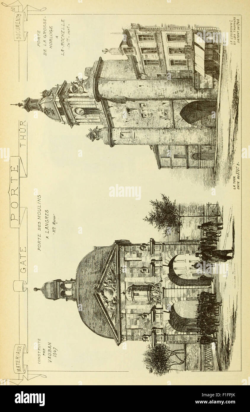 Matériels et documents d'architecture et de la sculpture - classés par ordre alphabétique (1915) Banque D'Images