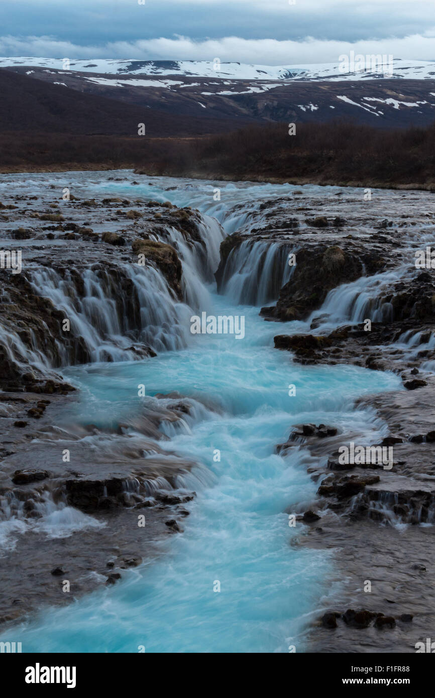 Bruarfoss, Islande Banque D'Images