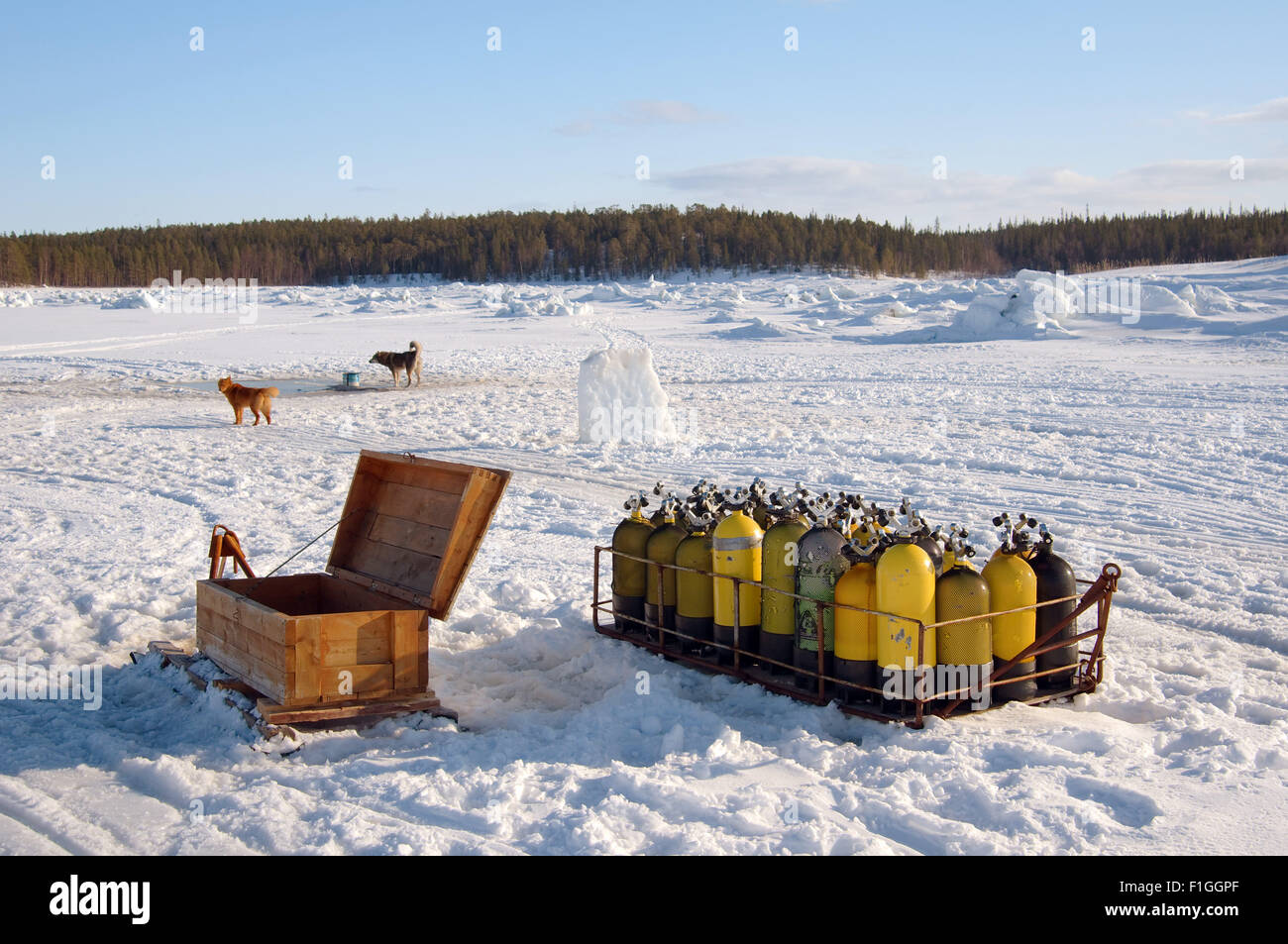 Mer Blanche, de l'Arctique, la Russie. 15 Oct, 2014. Arctique, Russie, nord de la Russie, de la mer Blanche, Kareliya © Andrey Nekrasov/ZUMA/ZUMAPRESS.com/Alamy fil Live News Banque D'Images