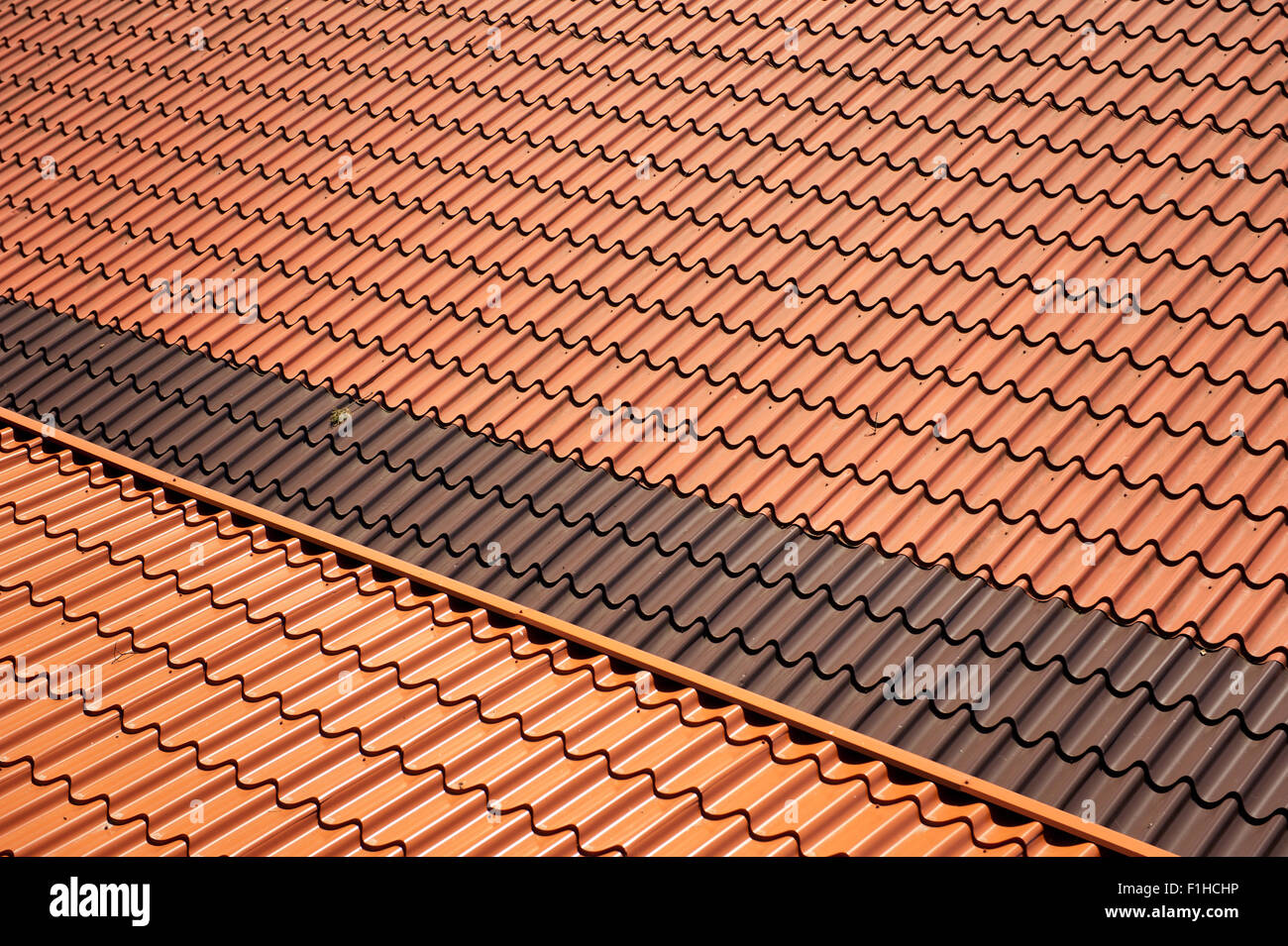 Metal tuiles texture résumé fiche technique Banque D'Images