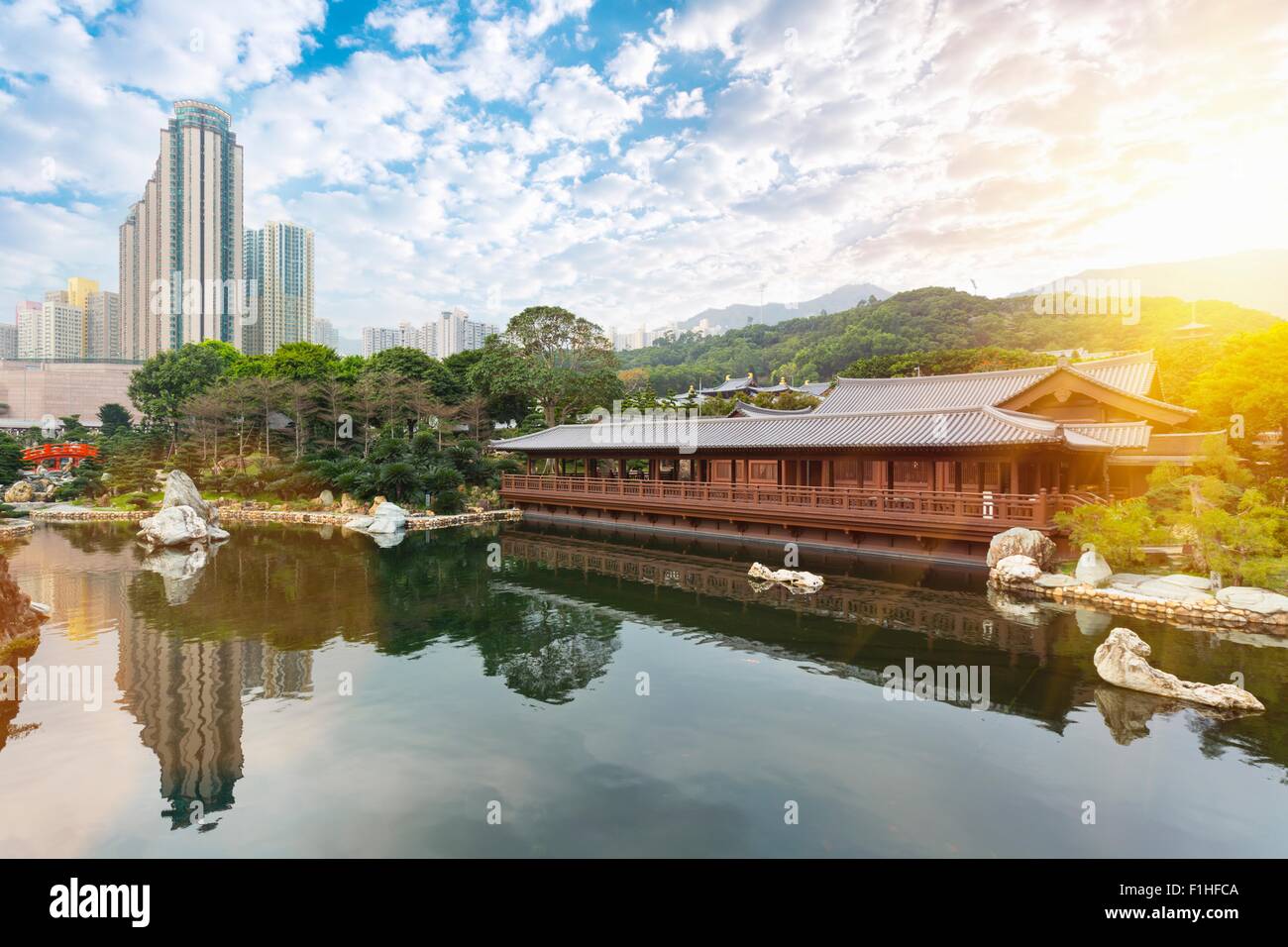 Nan Lian Garden, Diamond Hill, Hong Kong, Chine Banque D'Images