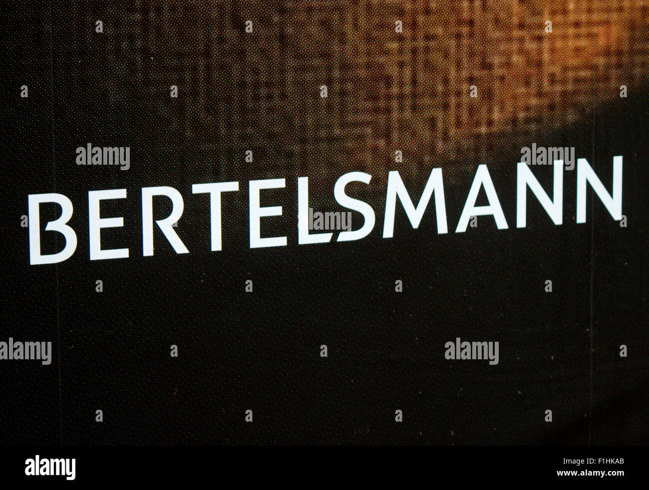 Markennamen : 'Bertelsmann", Berlin. Banque D'Images