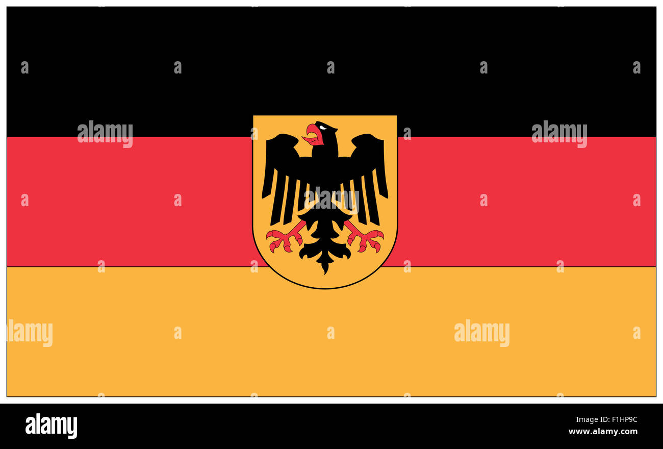 Fahne : Bundesrepunlik Deutschland/ Drapeau : Republik Fédéral de