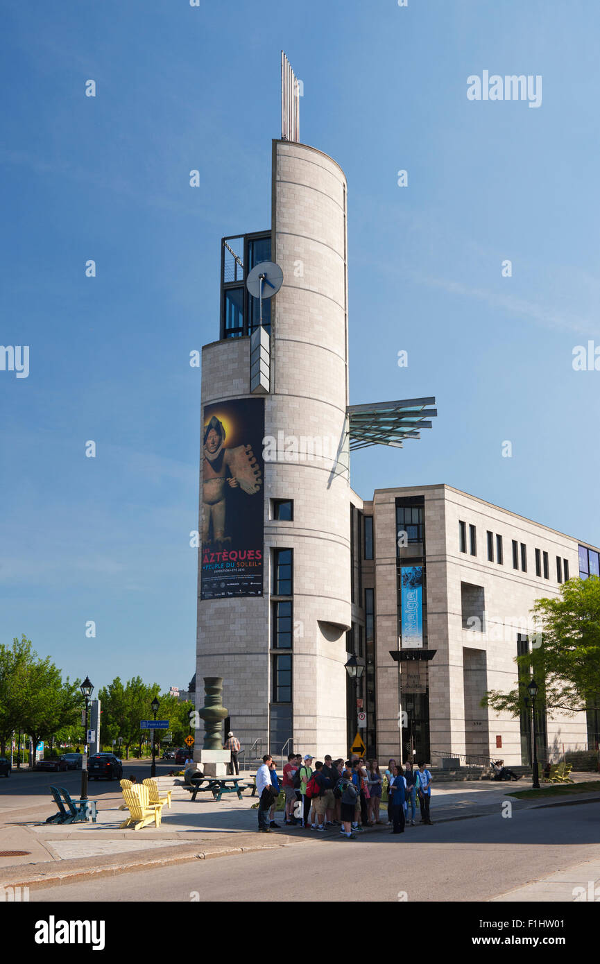 La Pointe à Callière, musée du Vieux Montréal, province de Québec, Canada. Banque D'Images