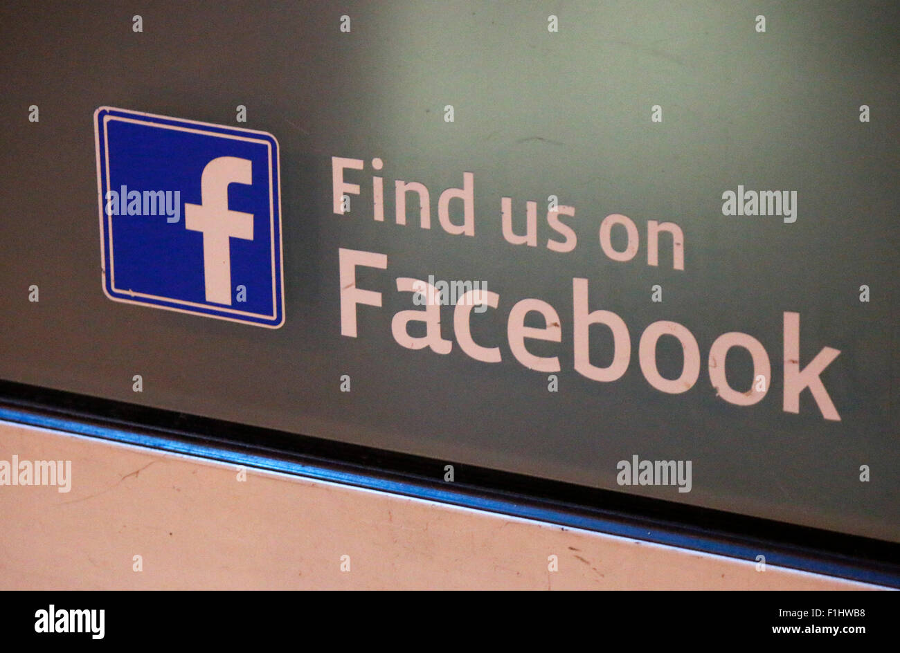 Markennamen : 'Facebook', Berlin. Banque D'Images