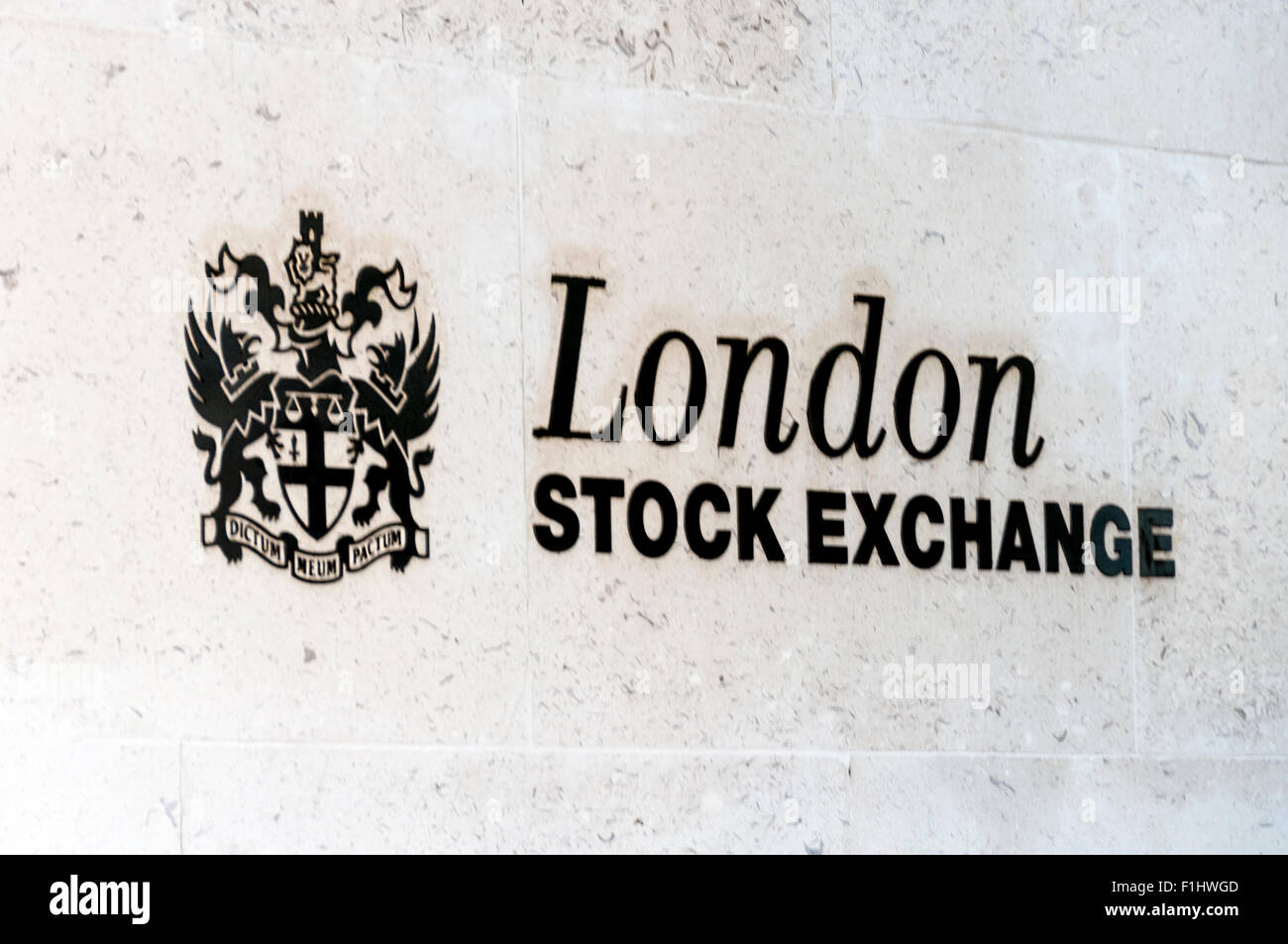 New London Stock Exchange Banque D'Images