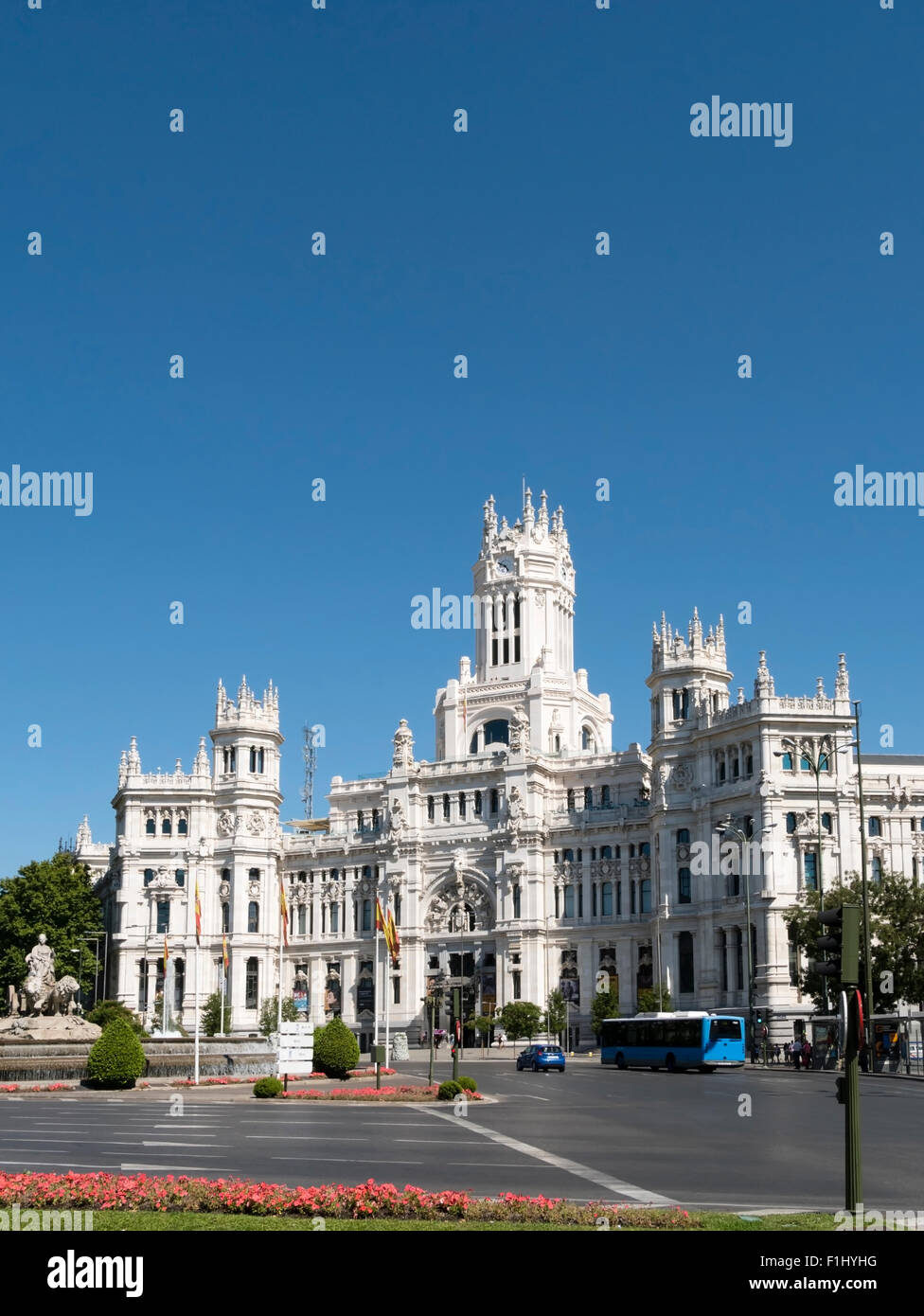 L'Hôtel de Ville, de la Plaza de Cibeles, Madrid, Communauté de Madrid, Espagne. Banque D'Images