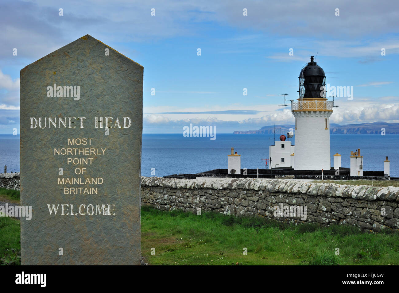 Dunnet Head, le point le plus au nord de la Grande-Bretagne, Caithness, Highlands, Scotland, UK Banque D'Images