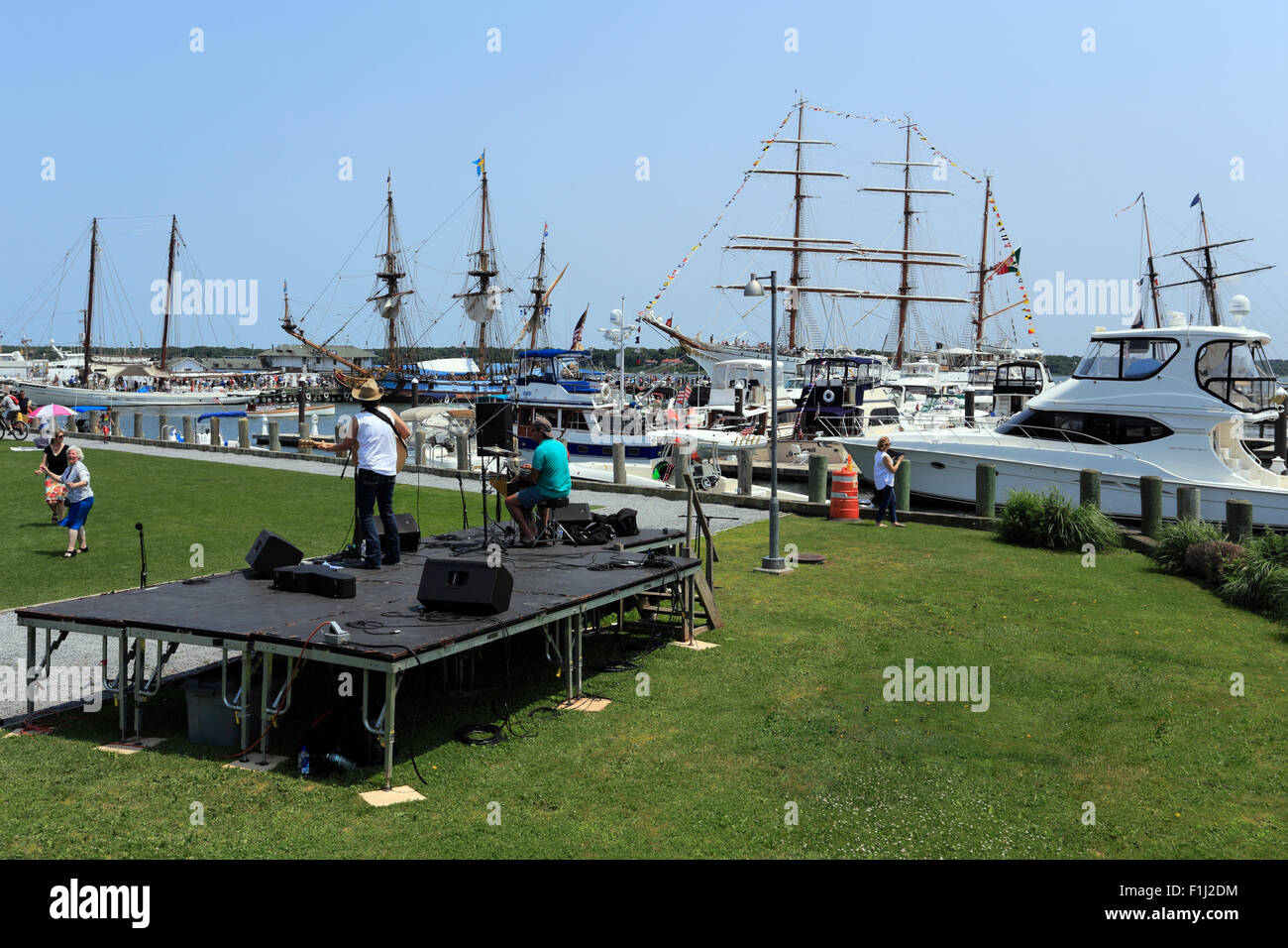 Tall Ship Harbour Greenport festival Long Island New York Banque D'Images