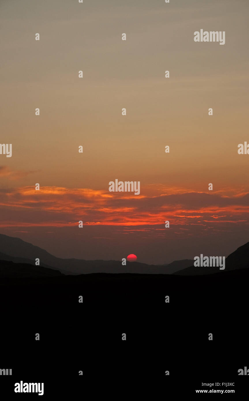 Entre soleil et Stac Pollaidh Cul Mor Banque D'Images