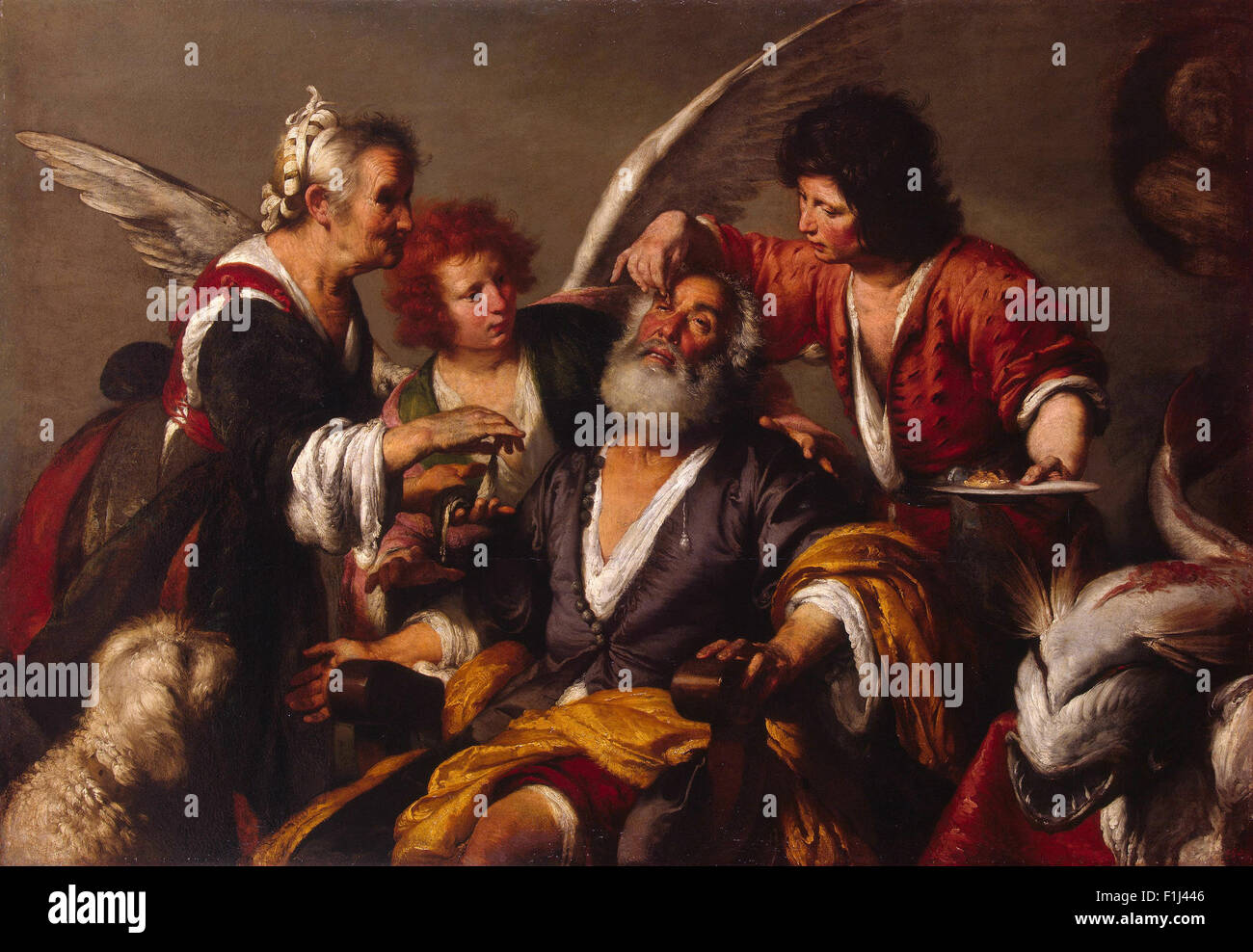 Bernardo Strozzi - La guérison de Tobie Banque D'Images