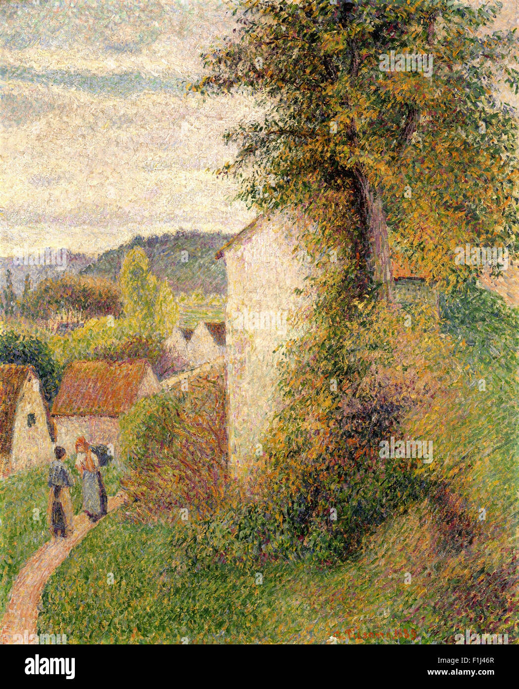 Camille Pissarro - le chemin Banque D'Images