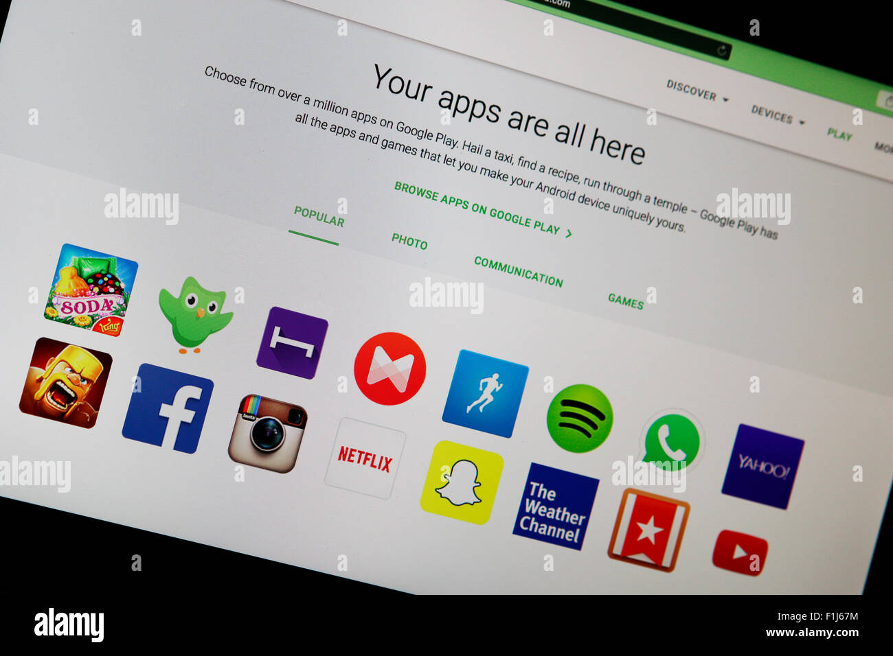 Google Play Store Banque D'Images