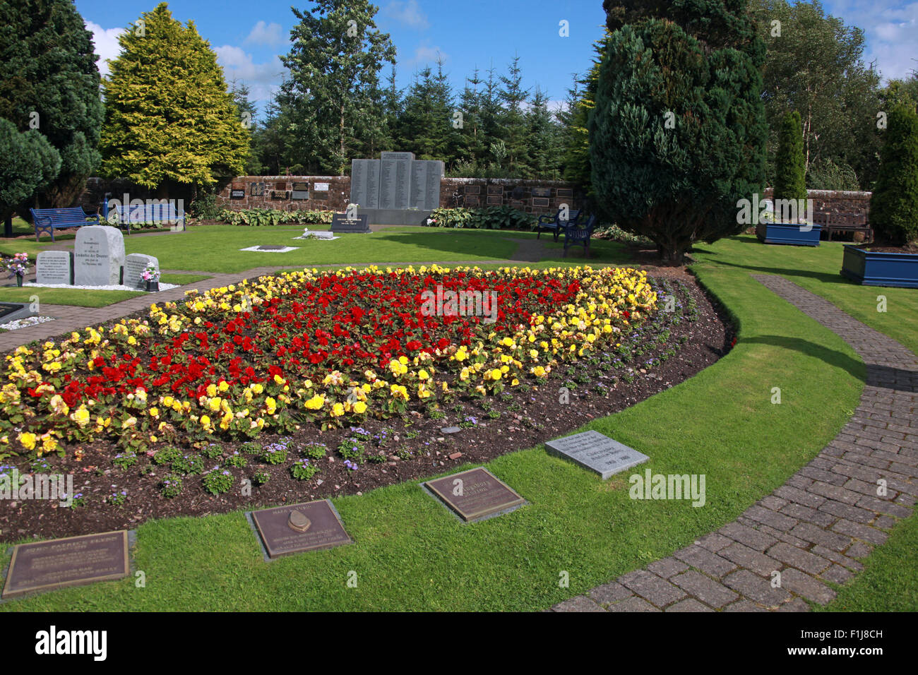 PanAm Lockerbie103 En souvenir Memorial Garden, Ecosse Banque D'Images