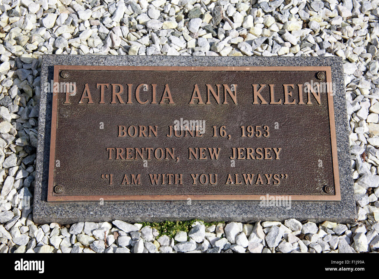 PanAm Lockerbie103 En souvenir Memorial Patricia Ann Klein, Ecosse Banque D'Images