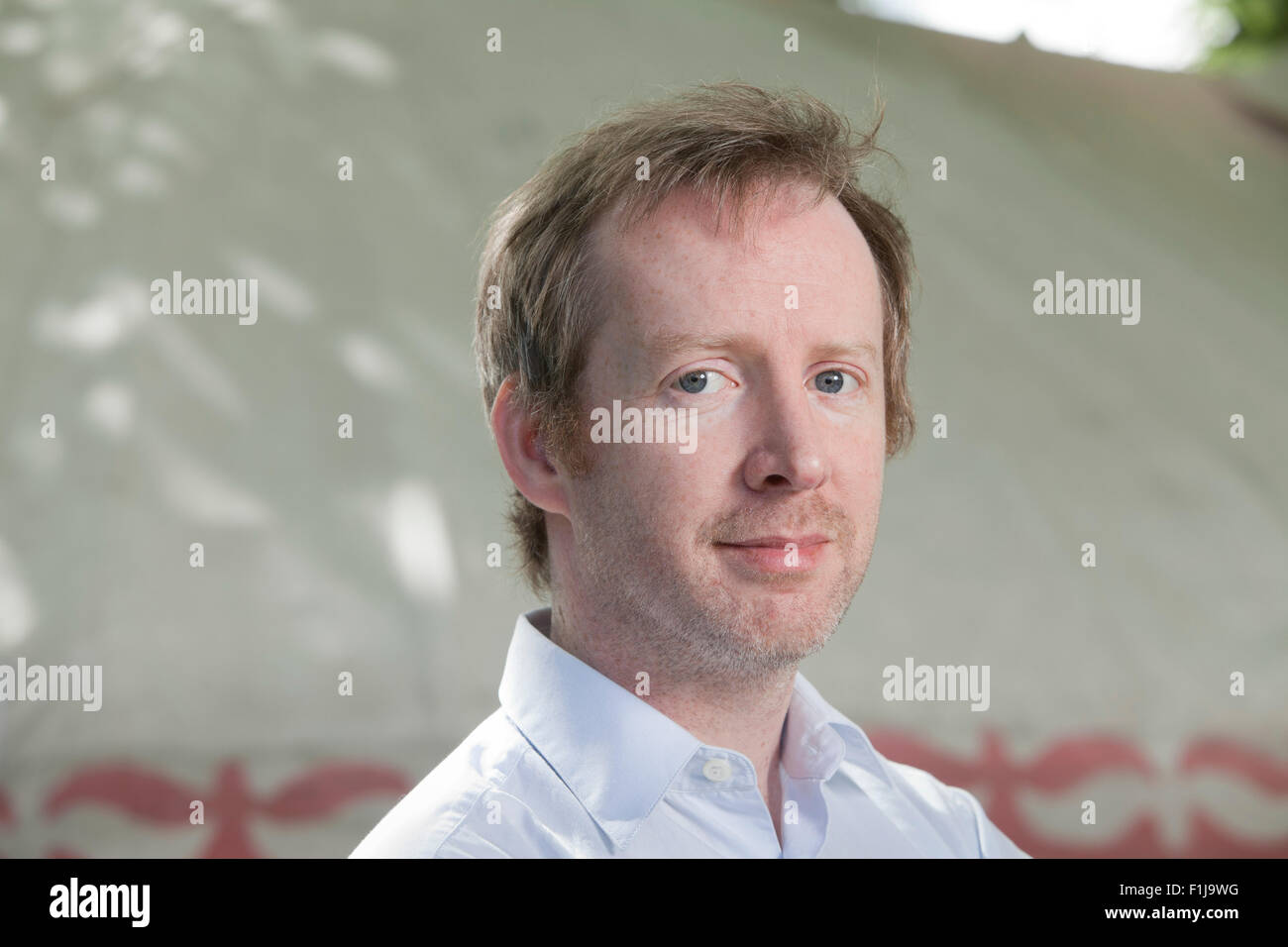 Paul Murray, le romancier irlandais au Edinburgh International Book Festival 2015. Edimbourg, Ecosse. 15 août 2015 Banque D'Images