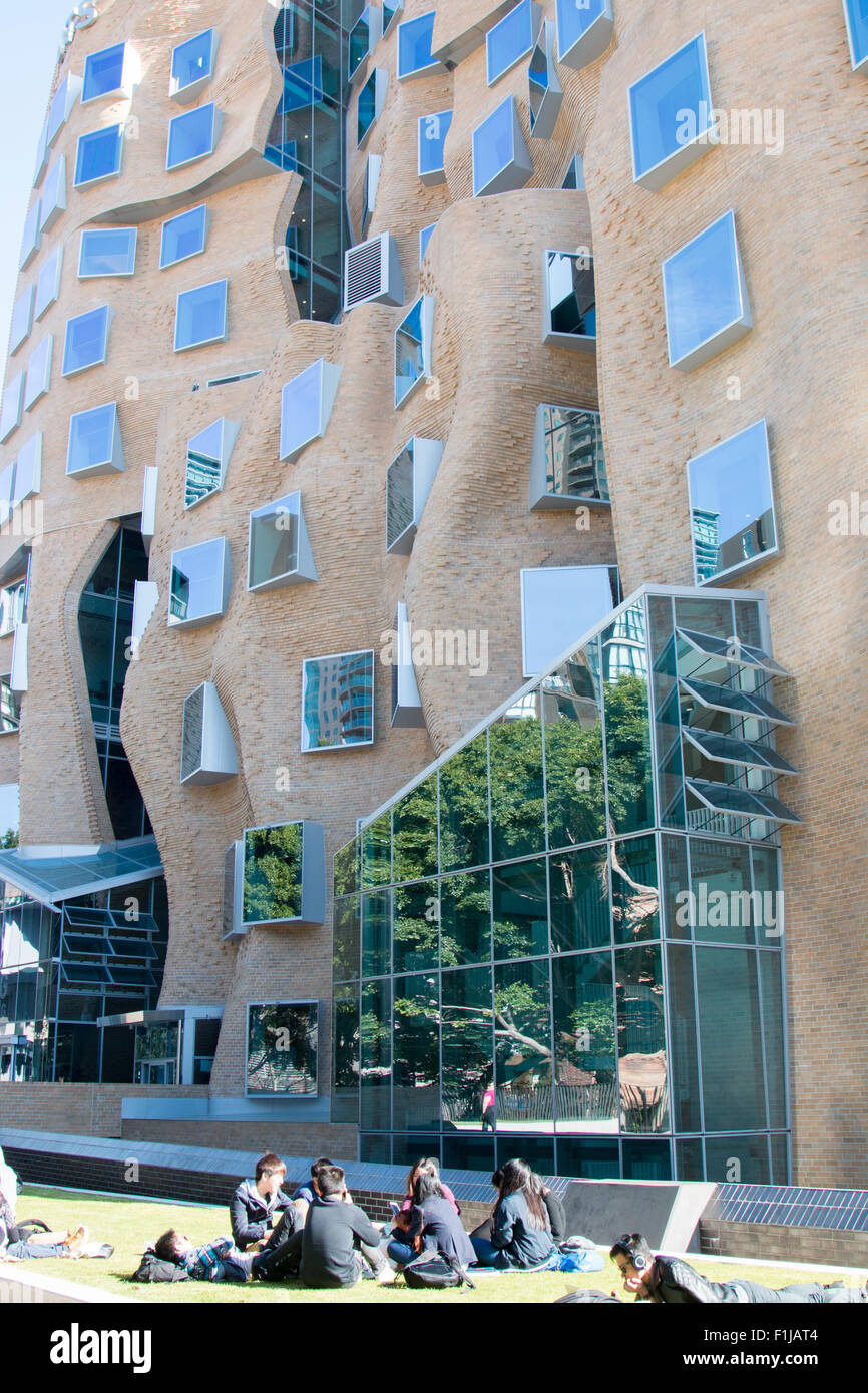 Dr Chau Chak Wing Building sur le campus de l'Université de Technologie de Sydney en Australie , l'architecte Frank Gehry, Sydney Banque D'Images