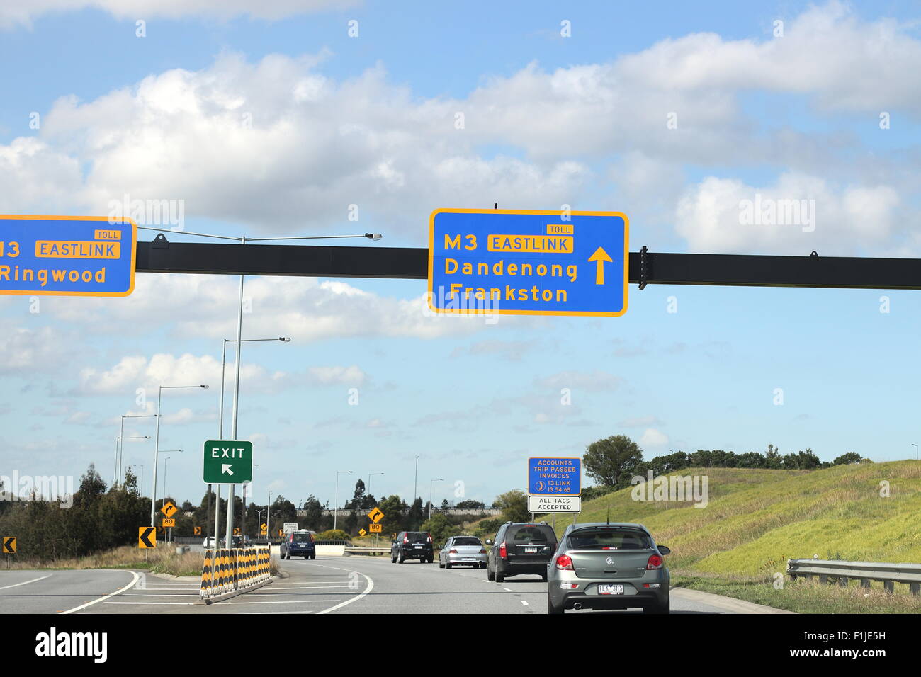 L'Australie Victoria Melbourne Autoroute Eastlink Banque D'Images