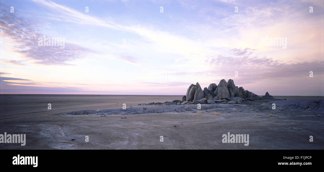 Kubu Island Makgadikgadi Pans, Botswana, Africa Banque D'Images