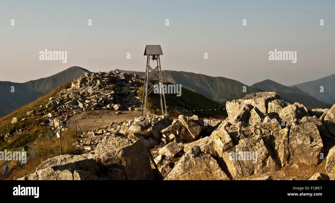 Bell Tower sur Kasprowy Wierch dans les montagnes Tatry Banque D'Images