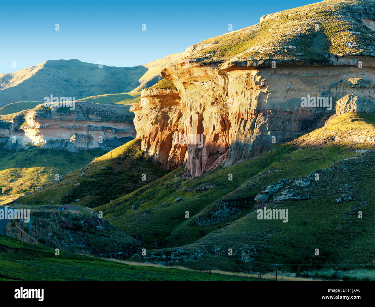 Le Golden Gate, Clarens, Free State Banque D'Images