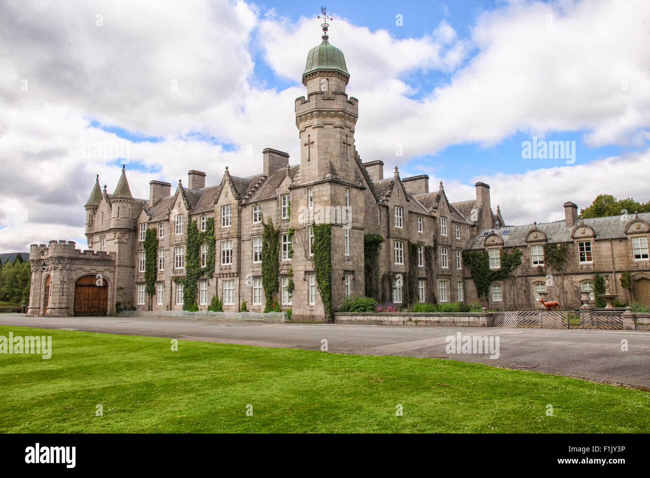 Le château de Balmoral dans la région de Royal Deeside, Aberdeenshire, Ecosse. Banque D'Images