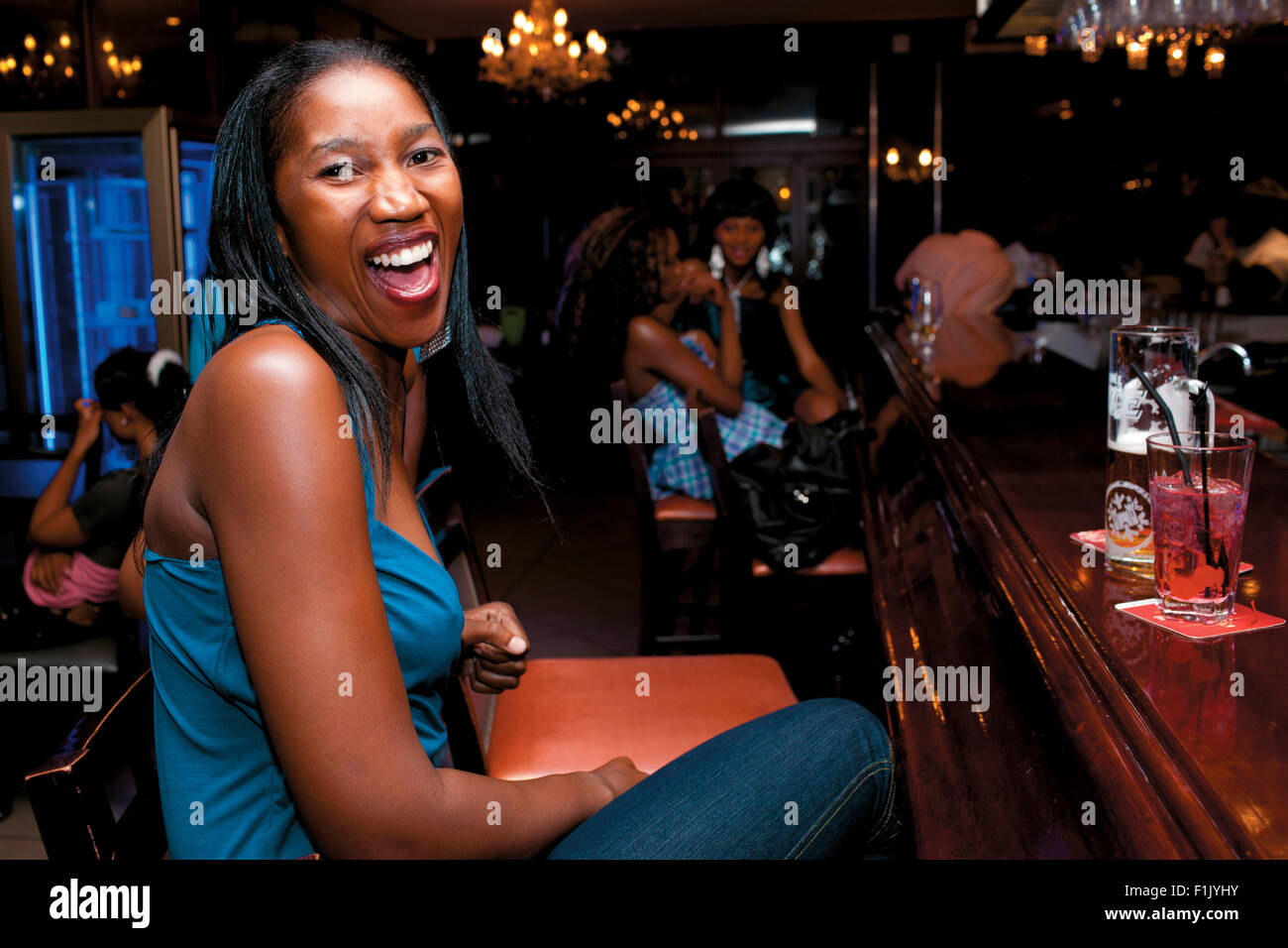 Vie nocturne, Mbombela Banque D'Images