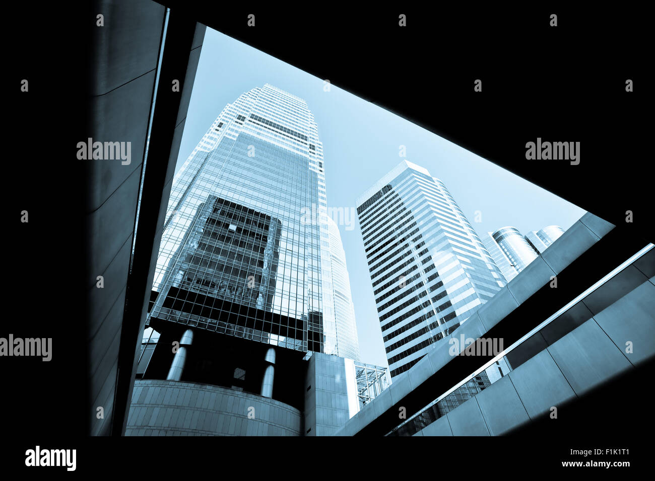 Les bâtiments modernes à financial district à Hong Kong Banque D'Images