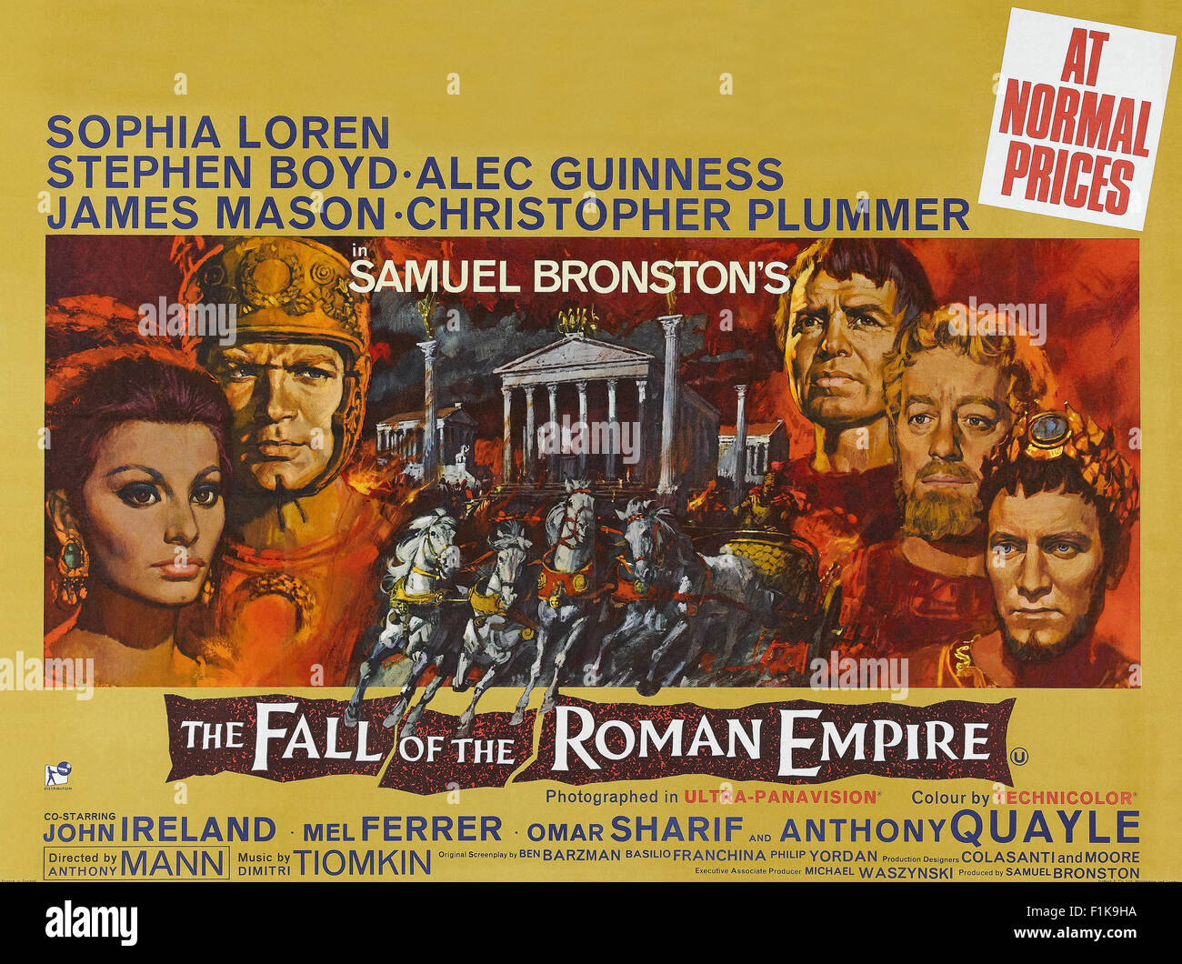 Chute de l'Empire romain, l'affiche de film - 002 Banque D'Images