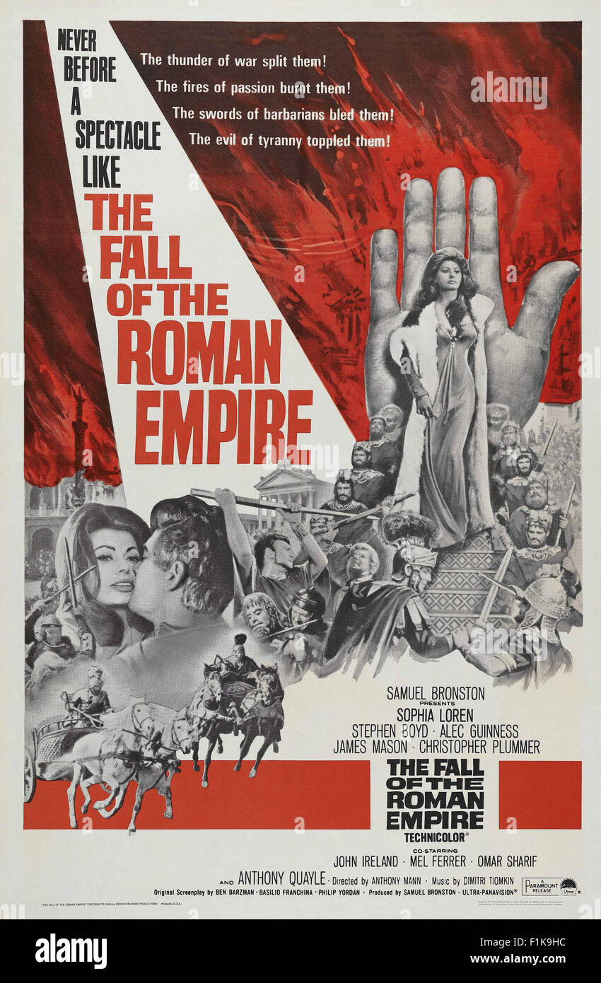Chute de l'Empire romain, l'affiche de film - 003 Banque D'Images