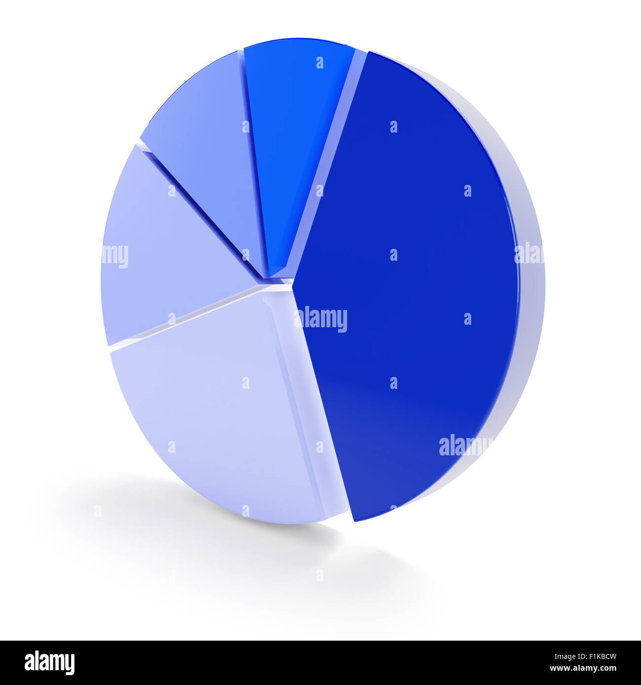 Graphique à secteurs 3d vertical Banque D'Images