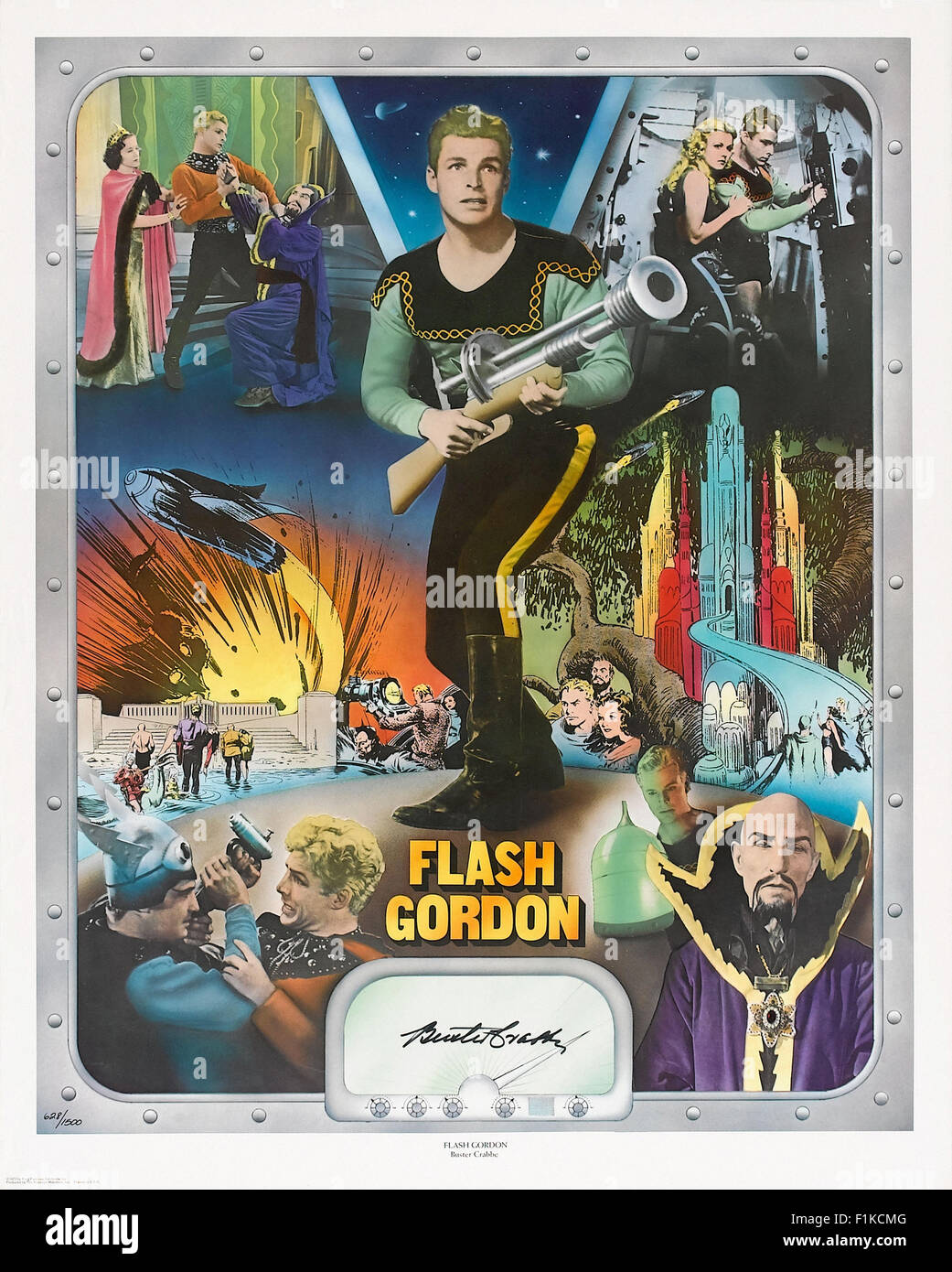 Flash Gordon (1936) 001 - l'affiche de film Banque D'Images