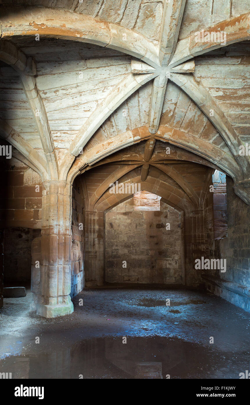 Cave médiévale au xive siècle l'article de Kenilworth, construit initialement par Geoffrey de Clinton dans la 1120s. Banque D'Images