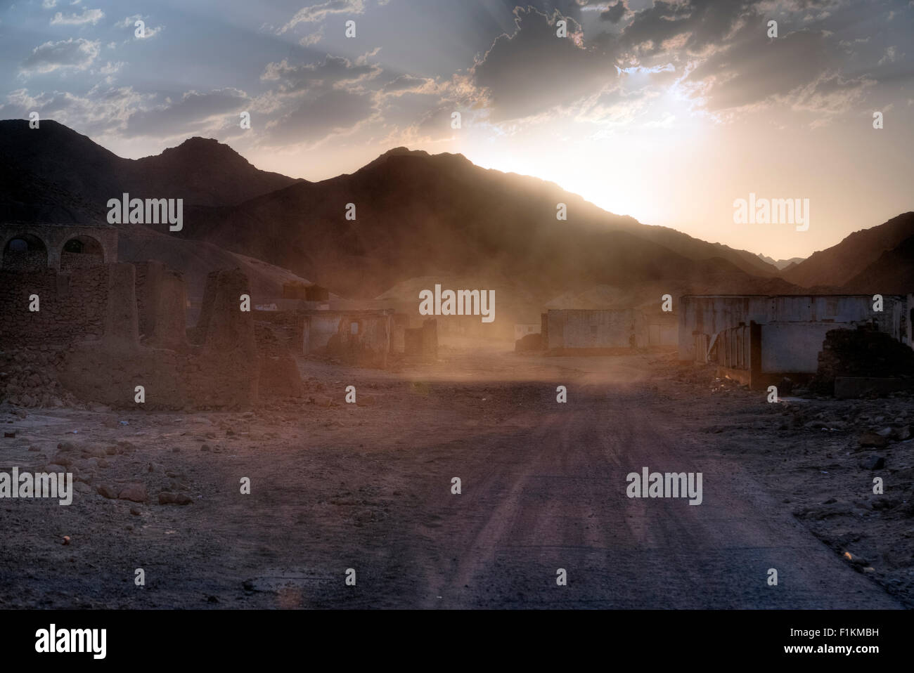 Umm el Howeitat, ville fantôme, Safaga, Egypte, Afrique du Sud Banque D'Images