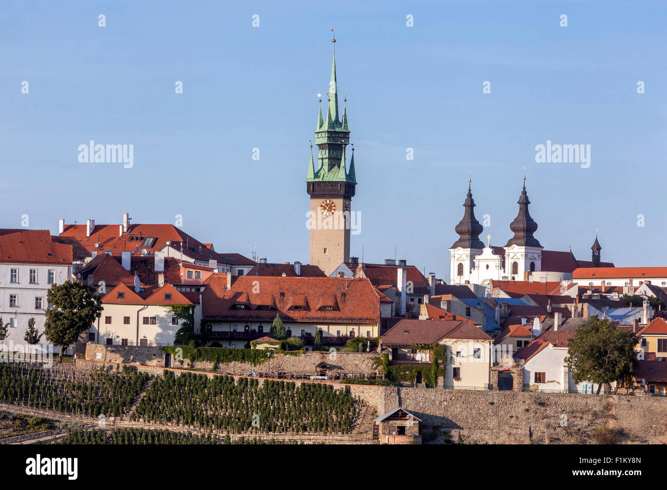 Znojmo en République tchèque, ville historique de la Moravie du Sud, de l'Europe Banque D'Images