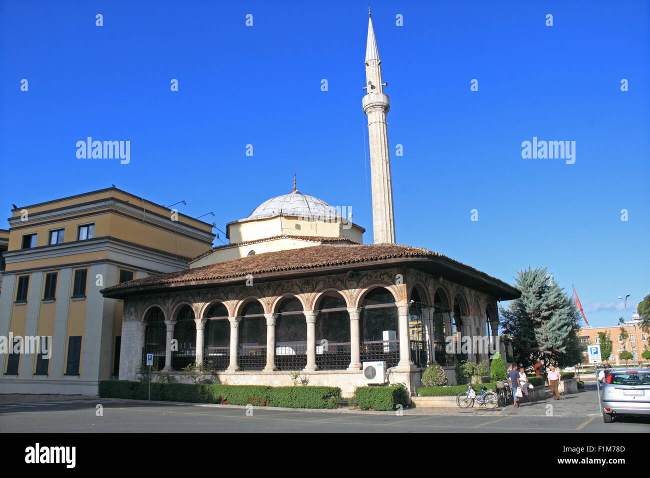 La mosquée Et'hem Bey, Rruga Ludovik Shllaku, Tirana, Albanie, Balkans, Europe Banque D'Images