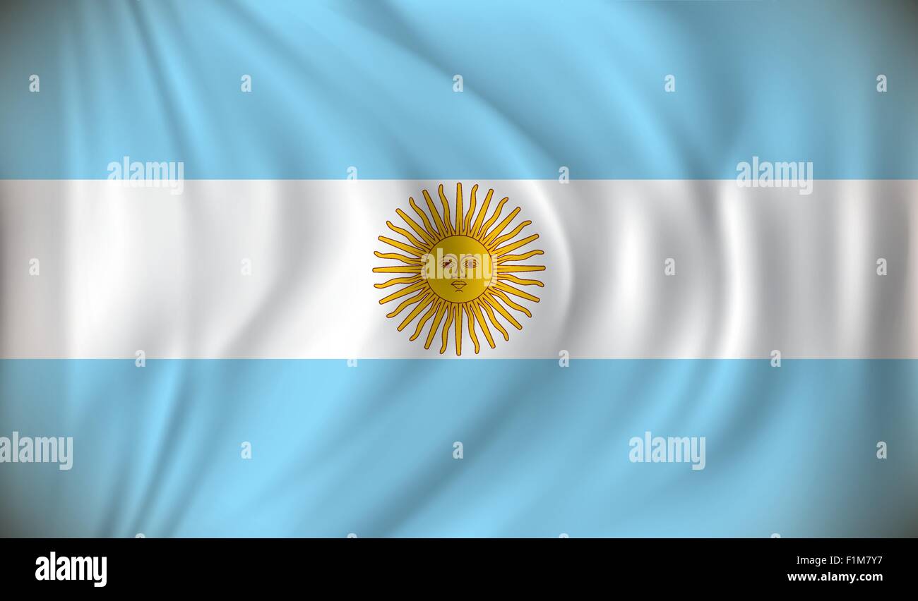 Drapeau de l'Argentine - vector illustration Illustration de Vecteur